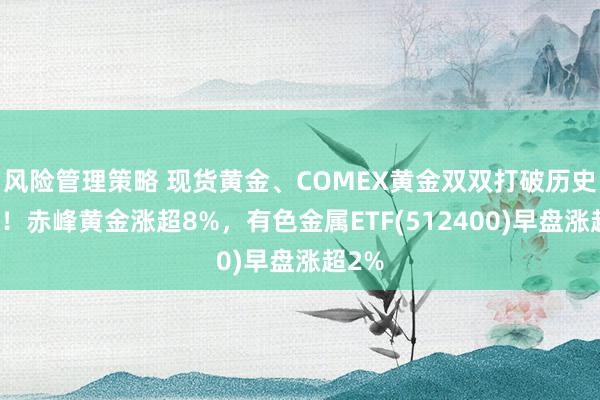 风险管理策略 现货黄金、COMEX黄金双双打破历史新高！赤峰黄金涨超8%，有色金属ETF(512400)早盘涨超2%